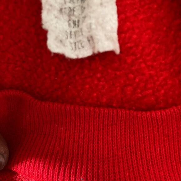 Linda Lori New York Sweatshirt Womens One Size XL Red Christmas Teddy Bear - Picture 5 of 8